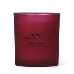 French Connection Red Glass Candle Mulled Wine 190g Single Wick Scented Candle in Burgundy - thumbnail 4