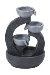 Living and Home Garden Solar-Powered Water Fountain Rockery Decor in Natural - thumbnail 3