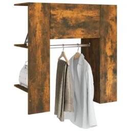 Berkfield Home Hallway Cabinet Smoked Oak 97.5x37x99 cm Engineered Wood in Brown - thumbnail 5