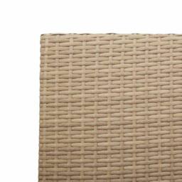 Berkfield Home Stacking Garden Chairs - 2 Pack in Beige Poly Rattan - thumbnail 8