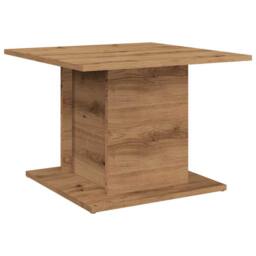 Berkfield Home Coffee Table Artisan Oak 55.5x55.5x40 cm Engineered Wood in Brown - thumbnail 1