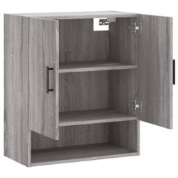 Berkfield Home Wall Cabinet Grey Sonoma 60x31x70 cm Engineered Wood - Size: 60 x 31 x 70 cm - thumbnail 6