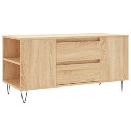 Berkfield Home Coffee Table Sonoma Oak 102x44.5x50 cm Engineered Wood in Brown - thumbnail 2