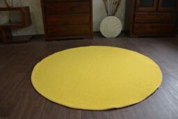 RugsX Round Eton Rug in Yellow - Size: 170 cm diameter - thumbnail 5