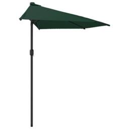 Berkfield Home Balcony Parasol with Aluminium Pole Green 300x155 cm Half - thumbnail 4