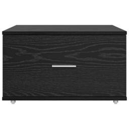 Berkfield Home Modern Drawer Cabinet Black oak Engineered wood Compact Drawer Cabinet - thumbnail 6