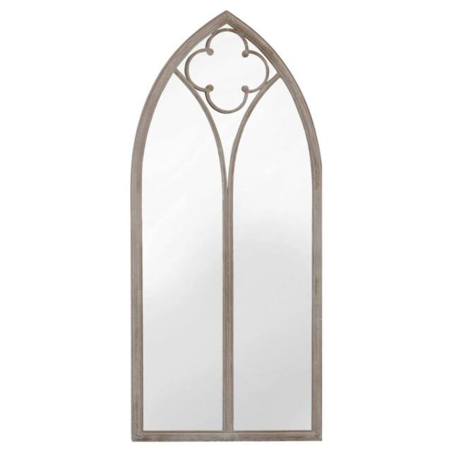 Berkfield Home Decorative Garden Mirror Sand 100x45 cm Iron for Outdoor Use in Beige - image 1