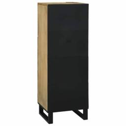 Berkfield Home Highboard - 40x33.5x110 cm Made from Solid Mango Wood in Brown - thumbnail 5
