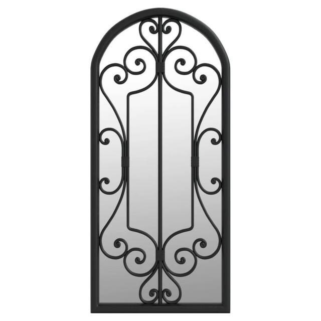 Berkfield Home Mirror Black 100x45 cm Iron for Indoor Use - image 1
