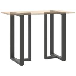 Berkfield Home Bar Table Legs T-Shaped¬†2 pcs Anthracite 60x35x(100-101) cm Steel in Charcoal - thumbnail 8