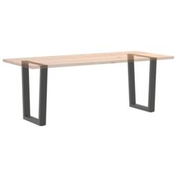 Berkfield Home Dining Table Legs V-Shape 2 pcs Anthracite 60x(72-73.3) cm Steel in Dark Grey - thumbnail 8