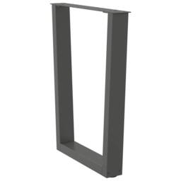 Berkfield Home Dining Table Legs V-Shape 2 pcs Anthracite 60x(72-73.3) cm Steel in Dark Grey - thumbnail 5