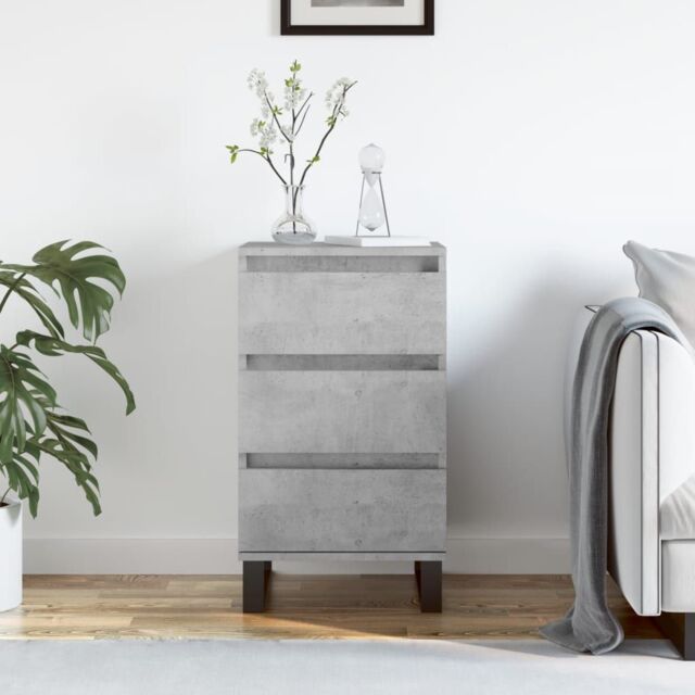 Berkfield Home Sideboard Concrete Grey 40x35x70 cm Engineered Wood - Size: 40 x 35 x 70 cm - image 1