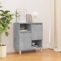 Berkfield Home Sideboard Concrete Grey 60x35x70 cm Engineered Wood - Size: 60 x 35 x 70 cm - thumbnail 2