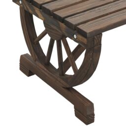 Berkfield Home 2 Piece Garden Lounge Set Solid Wood Fir in Brown - thumbnail 6