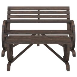 Berkfield Home 2 Piece Garden Lounge Set Solid Wood Fir in Brown - thumbnail 3