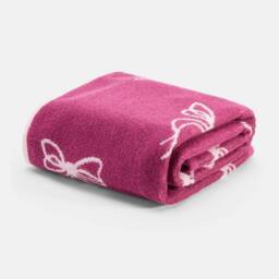 OHS Bows 100% Premium Cotton Hand Towel Hotel Quality Soft Absorbent in Burgundy - thumbnail 2