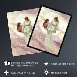 Artery8 Frederick Stuart Church The Witch's Daughter Framed Wall Art Print - Size: A4 - thumbnail 2