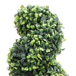 Berkfield Home Lush Artificial Boxwood Spiral Plant with Pot Green 100 cm - thumbnail 3