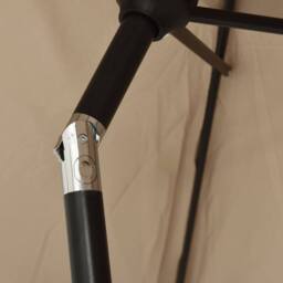 Berkfield Home Outdoor Parasol with Metal Pole 300x200 cm Taupe in Beige - thumbnail 6