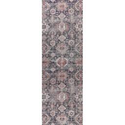 Wyld and Coco Runner Rug 80 x 300 cm Blue Red Cotton-Polyester - Size: 80 cm x 300 cm - thumbnail 2