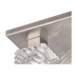 Netlighting Accor Ceiling Flush 5 Light G9 230mm Square Satin Nickel Clear Glass in Grey - thumbnail 5