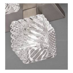 Netlighting Accor Ceiling Flush 5 Light G9 230mm Square Satin Nickel Clear Glass in Grey - thumbnail 9