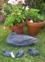Inspirational Gifting Duck & Three Ducklings Garden Ornaments in Bronze - thumbnail 5