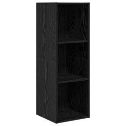 Berkfield Home TV Cabinet Set Black oak 37 x 37 x 107 cm Engineered wood - thumbnail 5