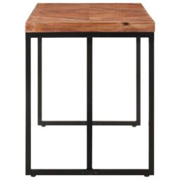 Berkfield Home Dining Table 120x60x76 cm Solid Acacia & Mango Wood in Brown - Size: 120 x 60 x 76 cm - thumbnail 3