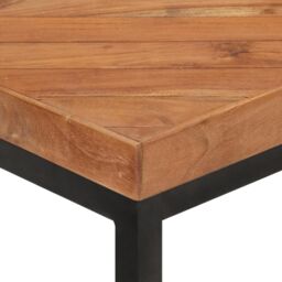 Berkfield Home Dining Table 120x60x76 cm Solid Acacia & Mango Wood in Brown - Size: 120 x 60 x 76 cm - thumbnail 5