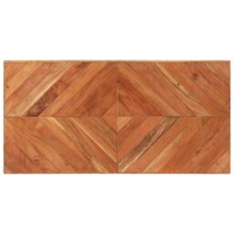 Berkfield Home Dining Table 120x60x76 cm Solid Acacia & Mango Wood in Brown - Size: 120 x 60 x 76 cm - thumbnail 4