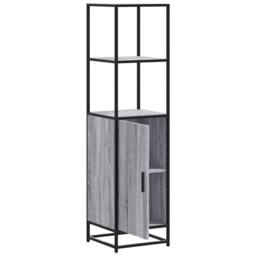 Berkfield Home Highboard Grey Sonoma 35.5x35x139 cm Engineered Wood & Metal - thumbnail 5