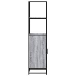 Berkfield Home Highboard Grey Sonoma 35.5x35x139 cm Engineered Wood & Metal - thumbnail 6