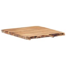 Berkfield Home Table Top Solid Acacia Wood 58x(50-60)x3.8 cm in Brown - thumbnail 4