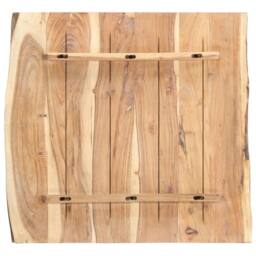 Berkfield Home Table Top Solid Acacia Wood 58x(50-60)x3.8 cm in Brown - thumbnail 3