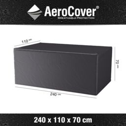 Ruma AeroCover Garden Table Waterproof Polyester Outdoor Cover W240xD110xH70cm in Dark Grey - Size: 1 Pack - thumbnail 2