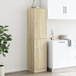 Berkfield Home Apothecary Cabinet¬†Sonoma Oak 40x41x174.5 cm Engineered Wood in Brown - thumbnail 4