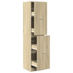 Berkfield Home Apothecary Cabinet¬†Sonoma Oak 40x41x174.5 cm Engineered Wood in Brown - thumbnail 2