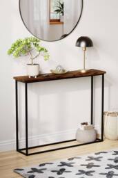 Home Discount Vida Designs Console Table With Metal Leg Multi-purpose Furniture in Dark Brown - thumbnail 5