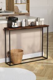 Home Discount Vida Designs Console Table With Metal Leg Multi-purpose Furniture in Dark Brown - thumbnail 6