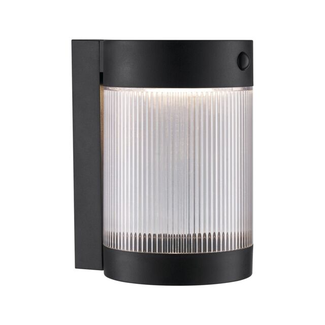 Nordlux Modern Outdoor Wall Light Black Plastic Sensor SolarLed - Battery, IP44 - image 1