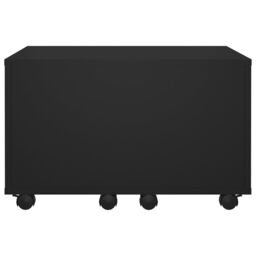 Berkfield Home Coffee Table Black 60x60x38 cm Engineered Wood - Size: 60 x 60 x 38 cm - thumbnail 5