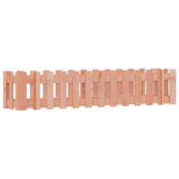 Berkfield Home Garden Raised Bed with Fence Design 150x30x30 cm Solid Wood Douglas in Light Tan - Size: 150 x 30 x 30 cm