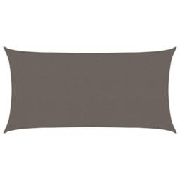 Berkfield Home Sunshade Sail 160 g/m ² Anthracite 2.5x5 m HDPE in Dark Grey - thumbnail 2