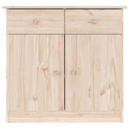 Berkfield Home Sideboard ALTA 77x35x73 cm Solid Wood Pine in Brown - Size: 77 x 35 x 73 cm - thumbnail 3