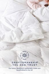 Snuggledown Retreat Hungarian Goose Down All Season 13.5 Tog (9+4.5 Tog) Duvet in White - Size: King - thumbnail 6