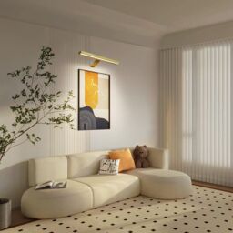 Harper Living Picture Light for Wall Gold, Rechargeable Wall Light Indoor, Dimmable & 3 Colour Temps in Gold - thumbnail 4
