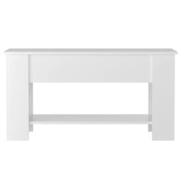 Berkfield Home Coffee Table High Gloss White 101x49x52 cm Engineered Wood - Size: 101 x 49 x 52 cm - thumbnail 4