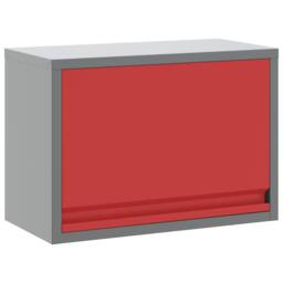Berkfield Home Wall-Mounted Tool Cabinet with Gas-Lift Door in Red, 50x25x35 cm in Grey - Size: 50 x 25 x 35 cm - thumbnail 2